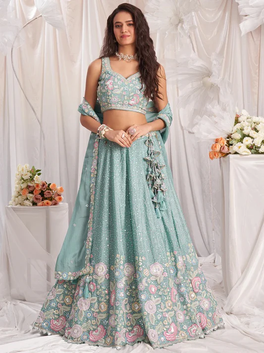 Pestal Shade Lehenga